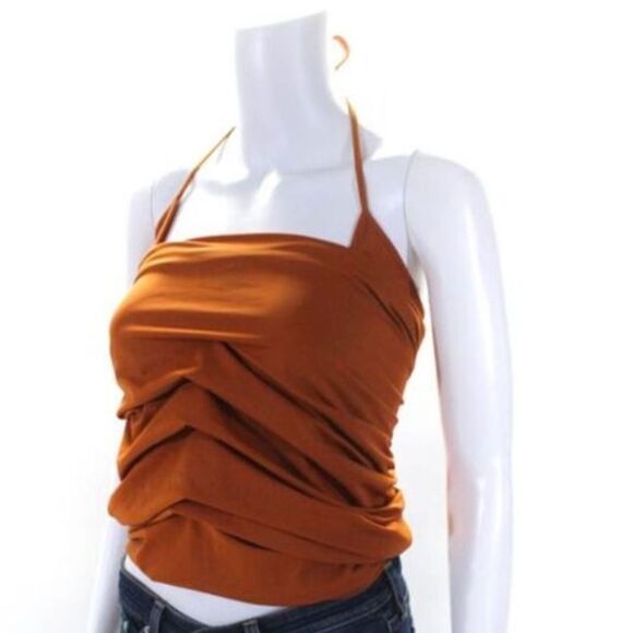 MONSE Ruched Halter Top - Picture 2 of 6